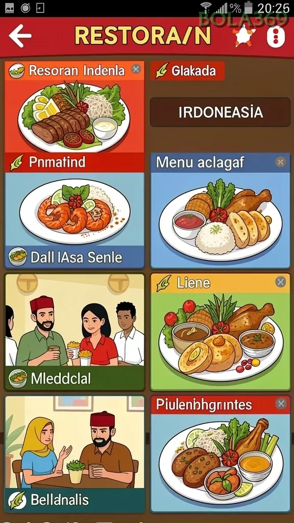 Cuplikan layar menu unduhan bola369 untuk perangkat Android